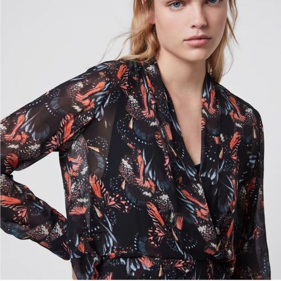 All Saints ‘Valero’ Flutter Dress - Picture 2 of 10